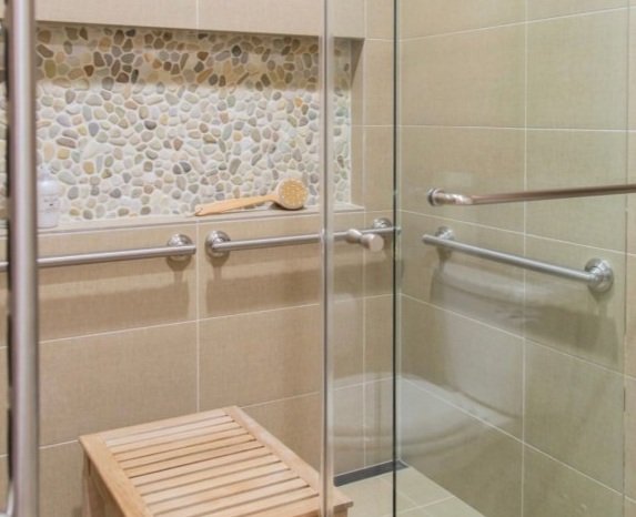 Can a Bathroom with Grab Bars Look Beautiful Too?