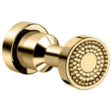 Shinelight Brass Robe Hook W/ Swarovski Crystals - Chrome/ Gold