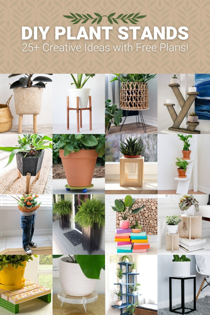 DIY Plant Stands – 25+ Creative Ideas with Free Build Plans