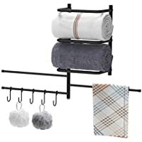 X-cosrack Towel Holder & Organizer Metal Wall Mount only $8.00