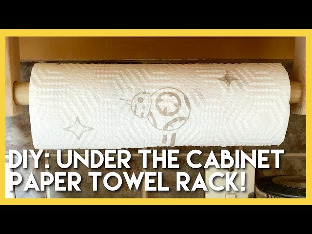 Today's blog is a shorty but a goody! Jared whipped up an under the cabinet paper towel holder for our kitchen, and we wanted to share how he did it! It's pretty ...