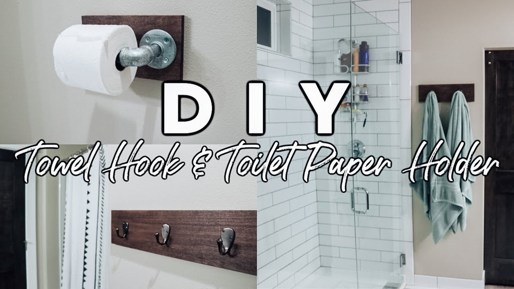 DIY: RUSTIC TOWEL & TOILET PAPER HOLDERS by Kristen Kasper (1 year ago)