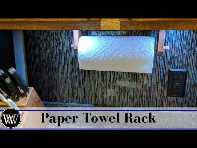 Making a simple Paper towel holder for the kitchen out of Scrap lumber