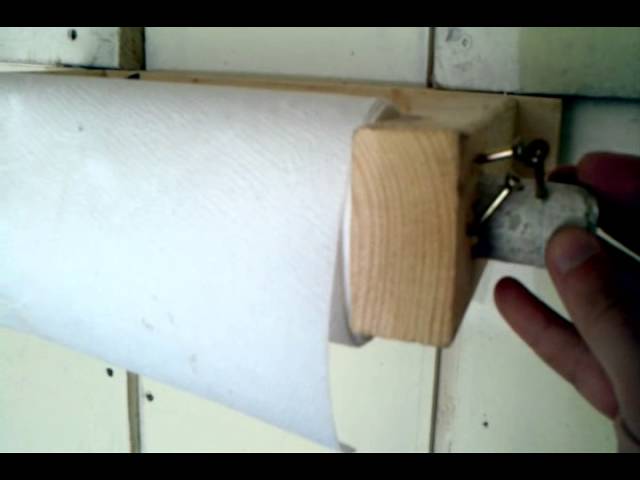 Custom Paper Towel Holder for Garage / Shed / Workshop by howtofixitblog (6 years ago)