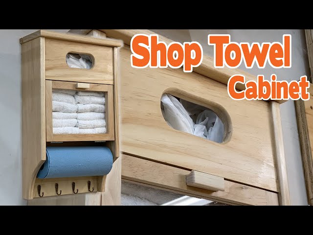 Free Plans available on my website: artisanmadethings.com In this video I will detail how to make a shop towel holder with storage for disposable gloves and ...