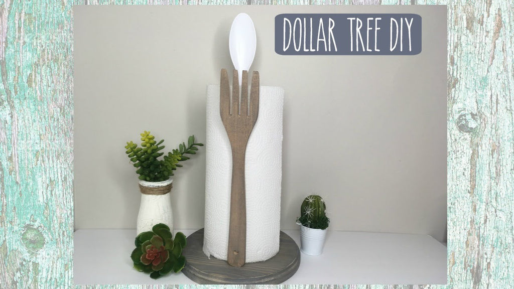 DOLLAR TREE DIY FARMHOUSE PAPER TOWEL HOLDER | HOME DECOR by Dollar Tree Home Decor (3 years ago)