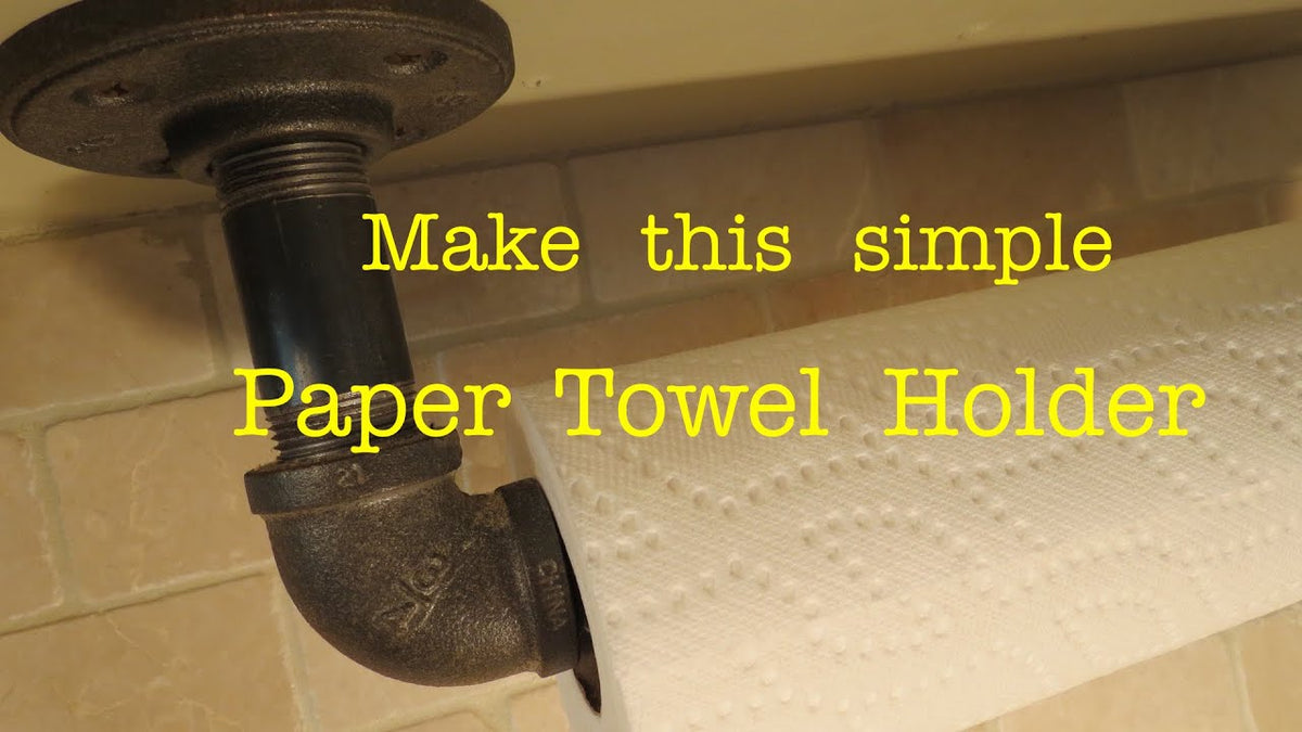 Paper Towel Holder Hack Using Plumbing Pipe ( actually works ! ) by