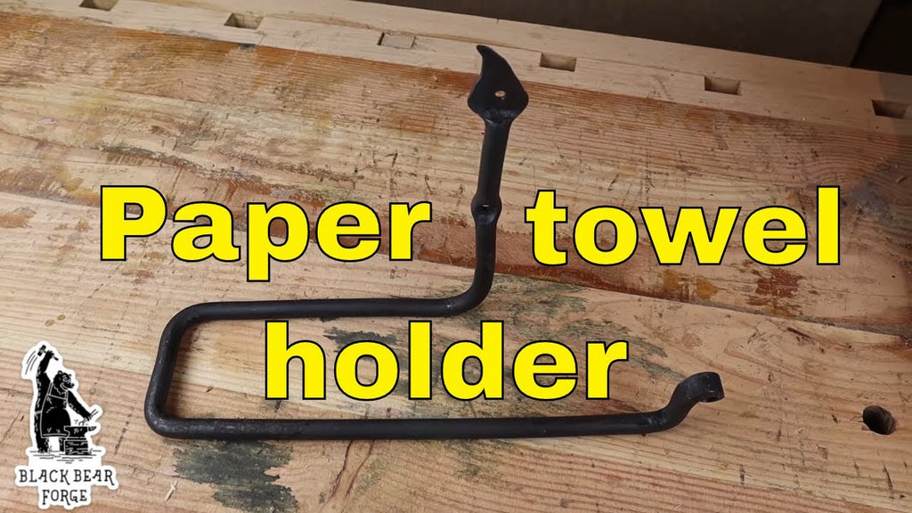 Paper towel holder - Blacksmithing for beginners by Black Bear Forge (2 years ago)