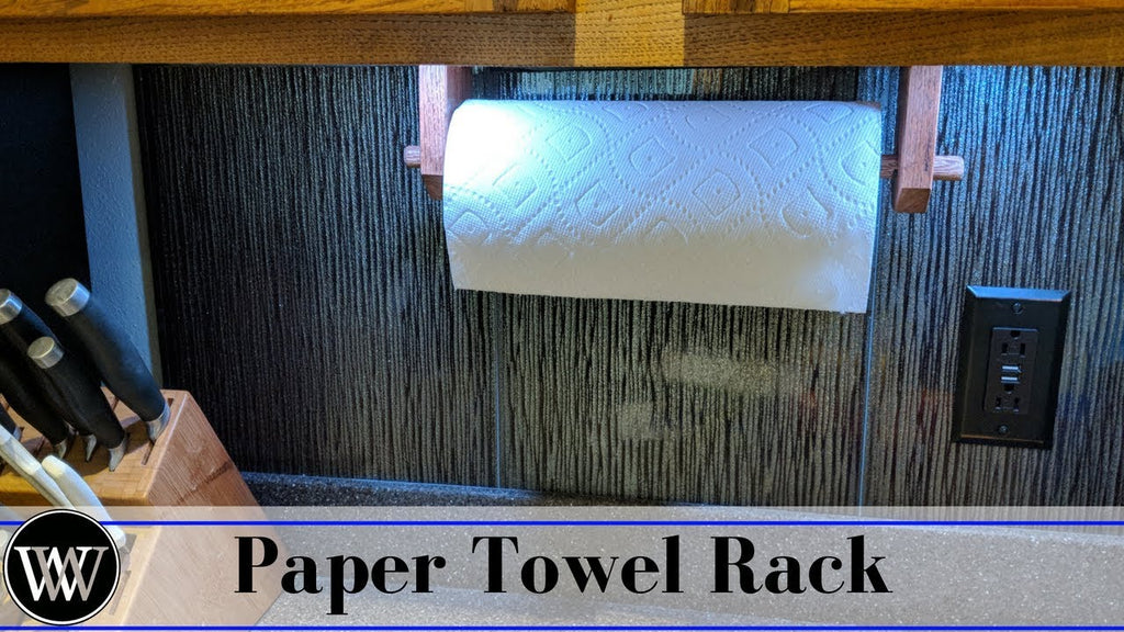 Making a simple Paper towel holder for the kitchen out of Scrap lumber