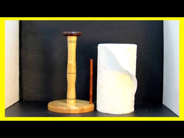 In this video I turn a paper towel holder for my kitchen