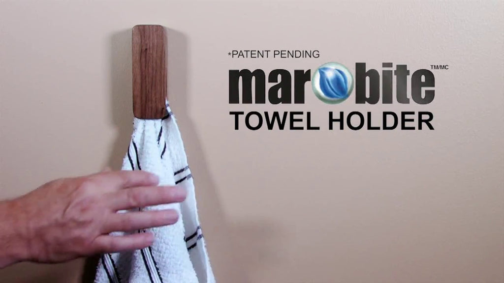 MARBITE Towel Holders are great for any location with wind, motion, or busy rooms where towels inevitably end up on the floor