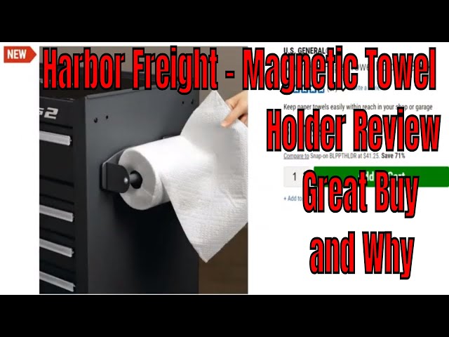In this video I talk about the Harbor Freight Magnetic Towel Holder and compare it to Amazon's Pick which is the closet to the one from HF