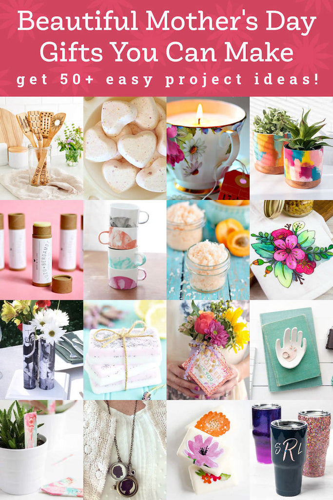 I love my mom, but she’s hard to shop for – however, she does love DIY Mother’s Day gifts! if you are in the same boat, check out these 50+ project ideas.