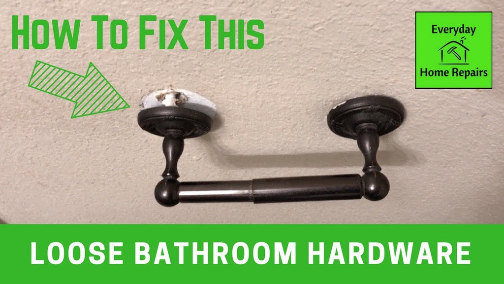 This video will show you how to secure a loose toilet paper holder, towel rack, or hand towel holder with the use of toggle bolts