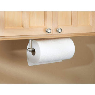 Amazon has the Orbinni Wall Mounted Metal Paper Towel Holder, Roll Organizer for Kitchen in Satin Silver $8.42 + Free Shipping w/Prime