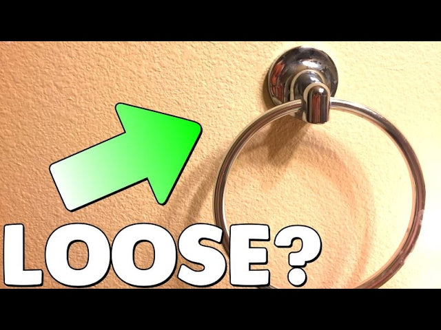 LOOSE HAND TOWEL RING | How to Tighten a Loose Bathroom Hand Towel Ring by FIRE the Family (4 years ago)