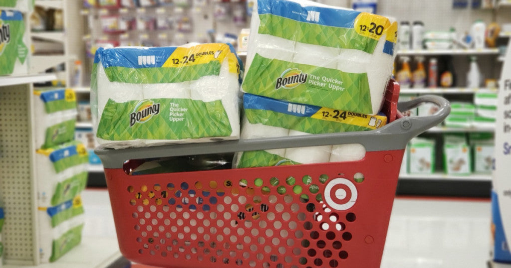 48 HUGE Bounty Paper Towel Rolls Only $46 at Target | Just 96¢ Per Roll