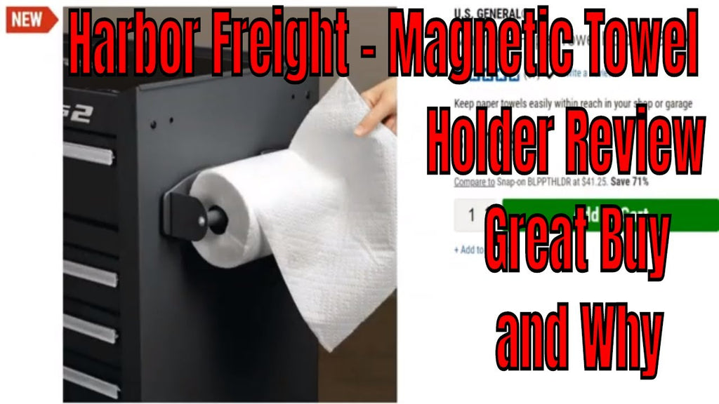 In this video I talk about the Harbor Freight Magnetic Towel Holder and compare it to Amazon's Pick which is the closet to the one from HF