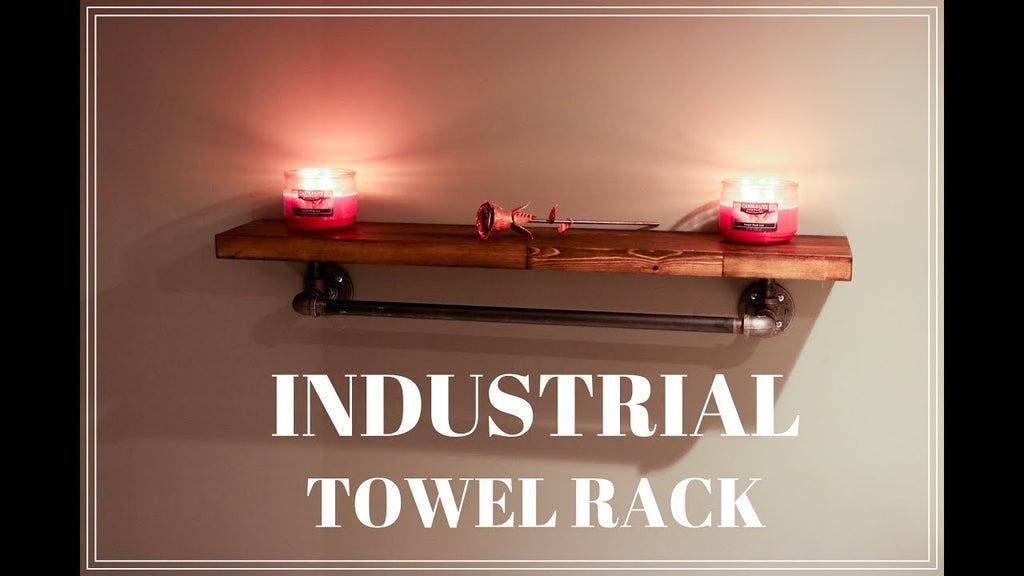 Easy and elegant Industrial Towel Rack