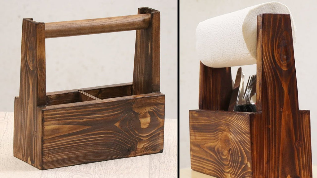 Making wooden kitchen roll holder