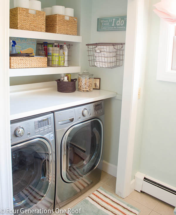 $325 Laundry Room Makeover On a Budget