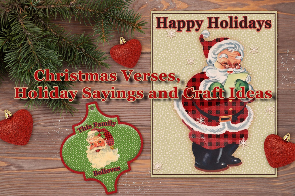 Holiday Verses and Funny Quotes for Scrapbooks, Paper Crafts and Sublimation Projects