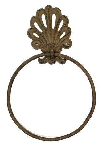 Cast Iron Rust Towel Holder Set of 2