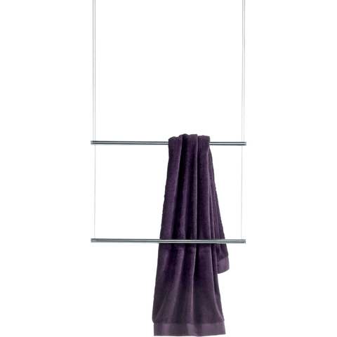 DWBA Brass Ceiling Double Towel Bar 25.6 Inch, Rack Rail Holder Hanger Organizer