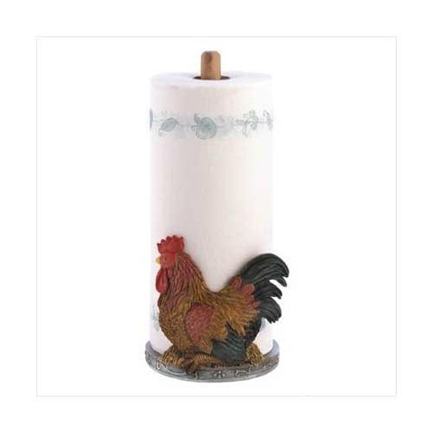 Country Rooster Paper Towel Holder (pack of 1 EA)