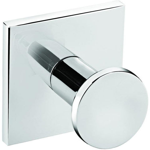 Square Self-Adhesive Single Towel Robe Hook Hanger Towel Holder, Polished Chrome