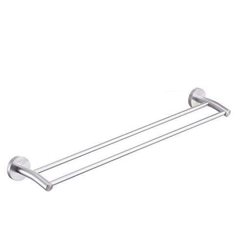 Ping Bu Qing Yun Towel Rack - Space Aluminum, Thick Double Wall Hanging Bathroom Perforated Towel Rack, Suitable for Bathroom, Household - 59cm Towel Rack