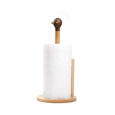 Kitchen Paper Towel Holder for Countertop, Wood Paper Towel Dispenser for Kitchen and Home Décor