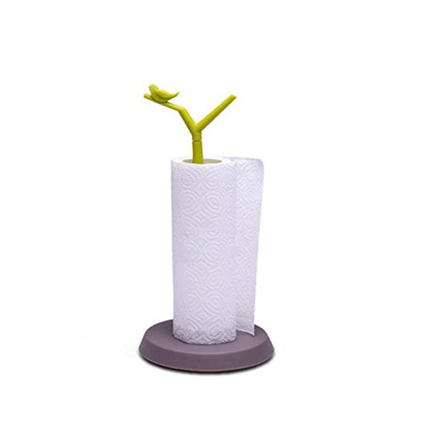 “Tree-Bird ”Decorative Paper Towel Holder Vertical Countertop Paper Towel Stand Toilet Paper Holder With Sturdy No-Slip Base