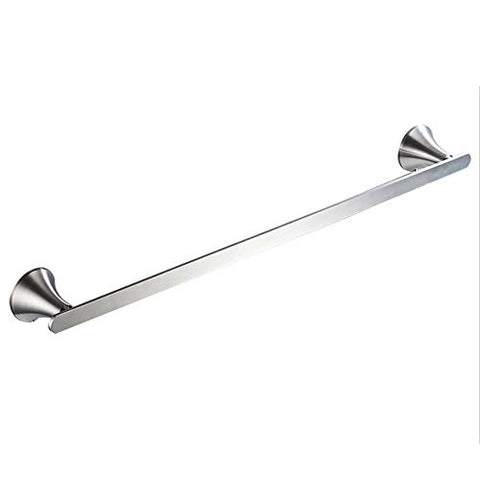 Ping Bu Qing Yun Towel Rack - Stainless Steel, Bathroom Thickened Single Rod Brushed Perforated Towel bar, Suitable for Bathroom, Home - Two Towel Rack (Size : 60cm)