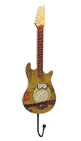 East Majik Key Holder Guitar Shape Wood Coat Hanger Hook