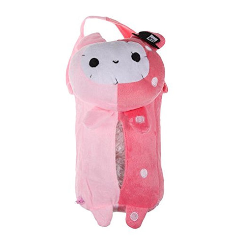 Xiaolanwelc@ 4 Colors Cute Animal Car Tissue Holder Back Hanging Tissue Box Covers Napkin Paper Towel Box Holder Case Paper Towel Holder (Rabbit)