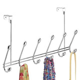 Watimas Over Door Storage Rack – Organizer Hooks for Coats, Hats, Robes, Clothes or Towels