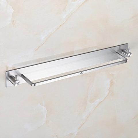 Ping Bu Qing Yun Towel Rack Hole Bathroom nailless Bathroom Stainless Steel Towel Rack Single Rod 480mm 45mm 316mm Towel Rack