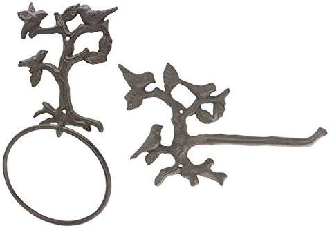 Lulu Decor, Cast Iron Key Holder, Tissue & Towel Holder (Nature Set)