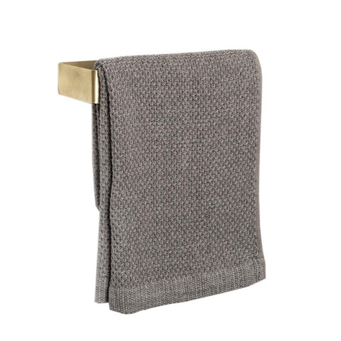 Fold hand towel holder - brass