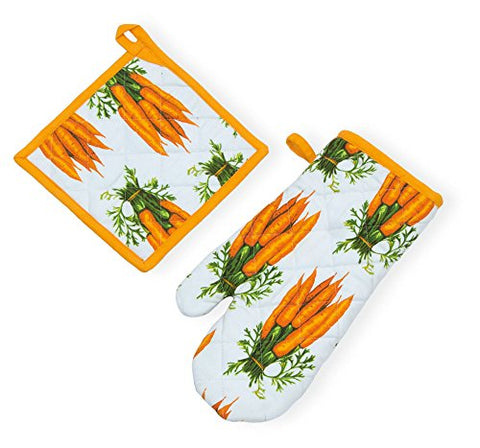 Celebrate the Home URB18246 Oven Mitt and Potholder Carrots