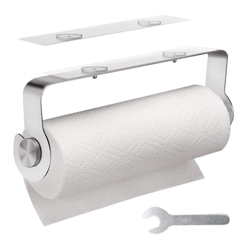 Carry360 Adhesive Paper Towel Holder Under Cabinet Stick on Paper Towel Rack for Kitchen,Bathroom,Toilet, Drill free, 304 SUS Stainless SteelÂ