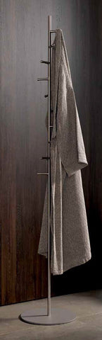 PSBA Rotating Coat Rack Stand Hanger Towel Holder 10 Hooks Stainless Steel Matte