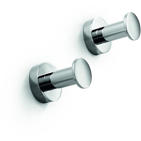 Double Towel Hook LB Baketo Brass Towel Hanger set of 2 for Bath, Chrome