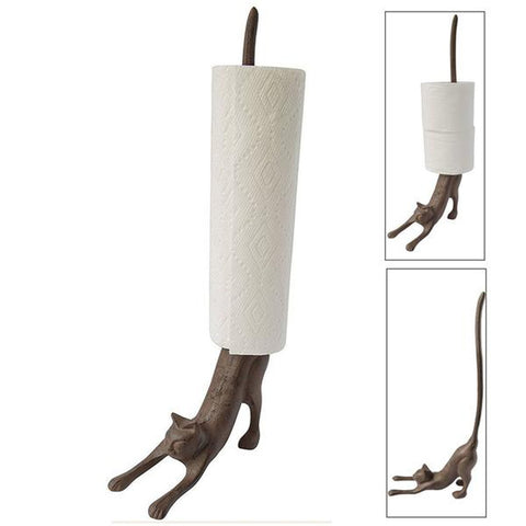“Yoga Cat” Decorative Paper Towel Holder