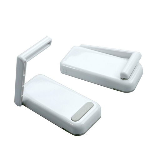 JBS Magnetic Paper Towel Holder Table Napkin Roll Holder Mounts Securely on Refrigerators & Other Metal Surfaces White