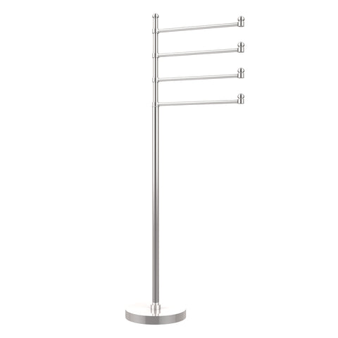 Allied Brass SB-84-PC Southbeach Collection 49-Inch Towel Stand with 4-Swing Arm, Polished Chrome