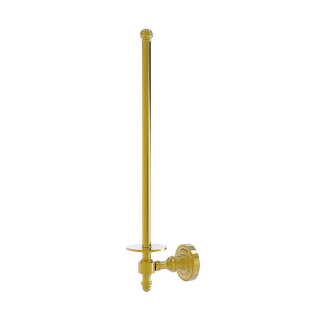 Allied Brass RD-24U/12-PB Retro Dot Collection Wall Mounted Paper Towel Holder, Polished Brass