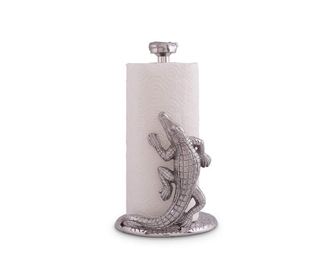 Arthur Court Designs Aluminum 12.5" Alligator Paper Towel Holder