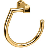 Bellaterra Wall Round Towel Ring Holder Bath Hand Towel Holder Towel, Brass